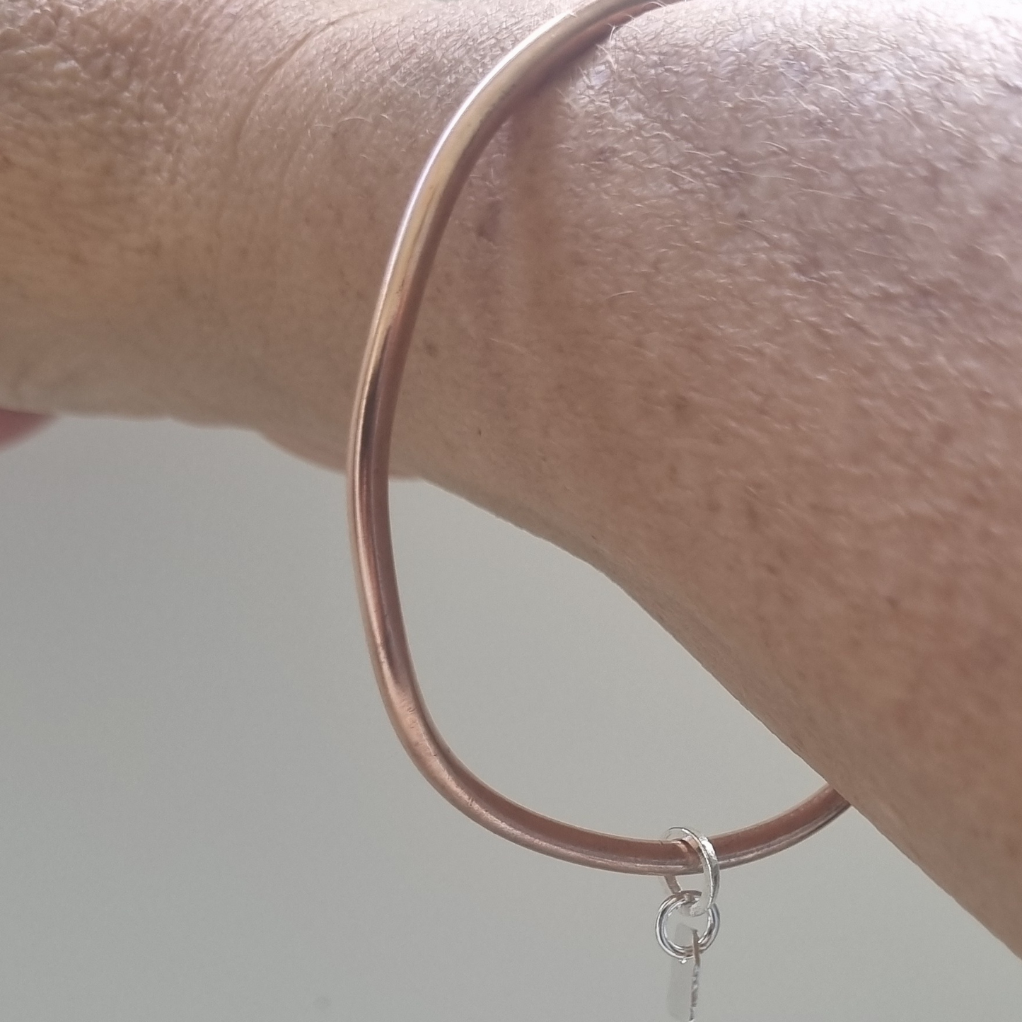 Freeform copper bangle