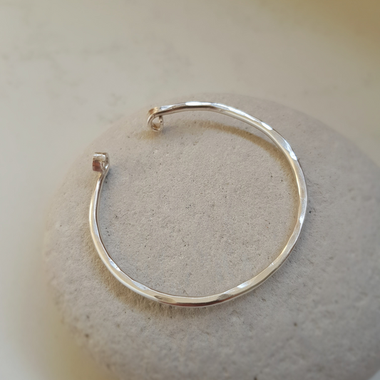 Forged open bangle