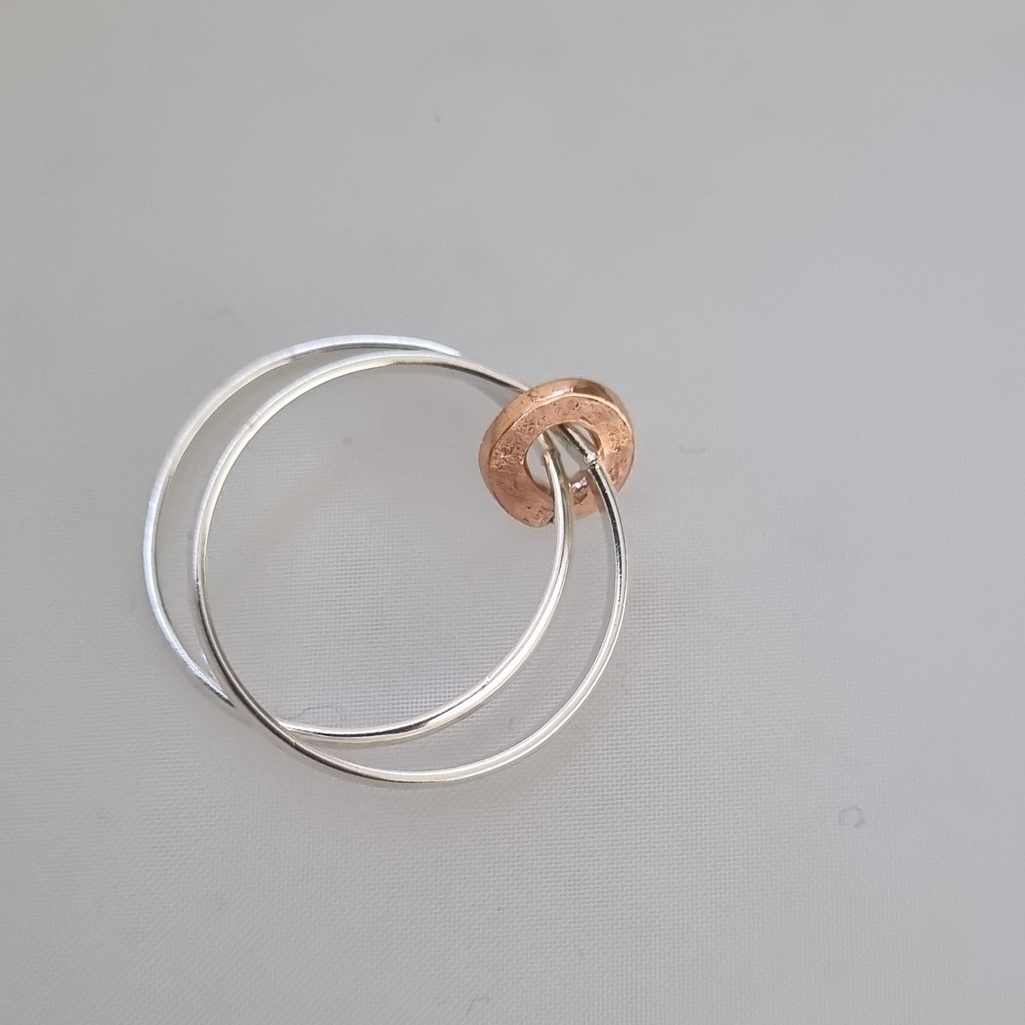 Stacker rings - sterling silver double