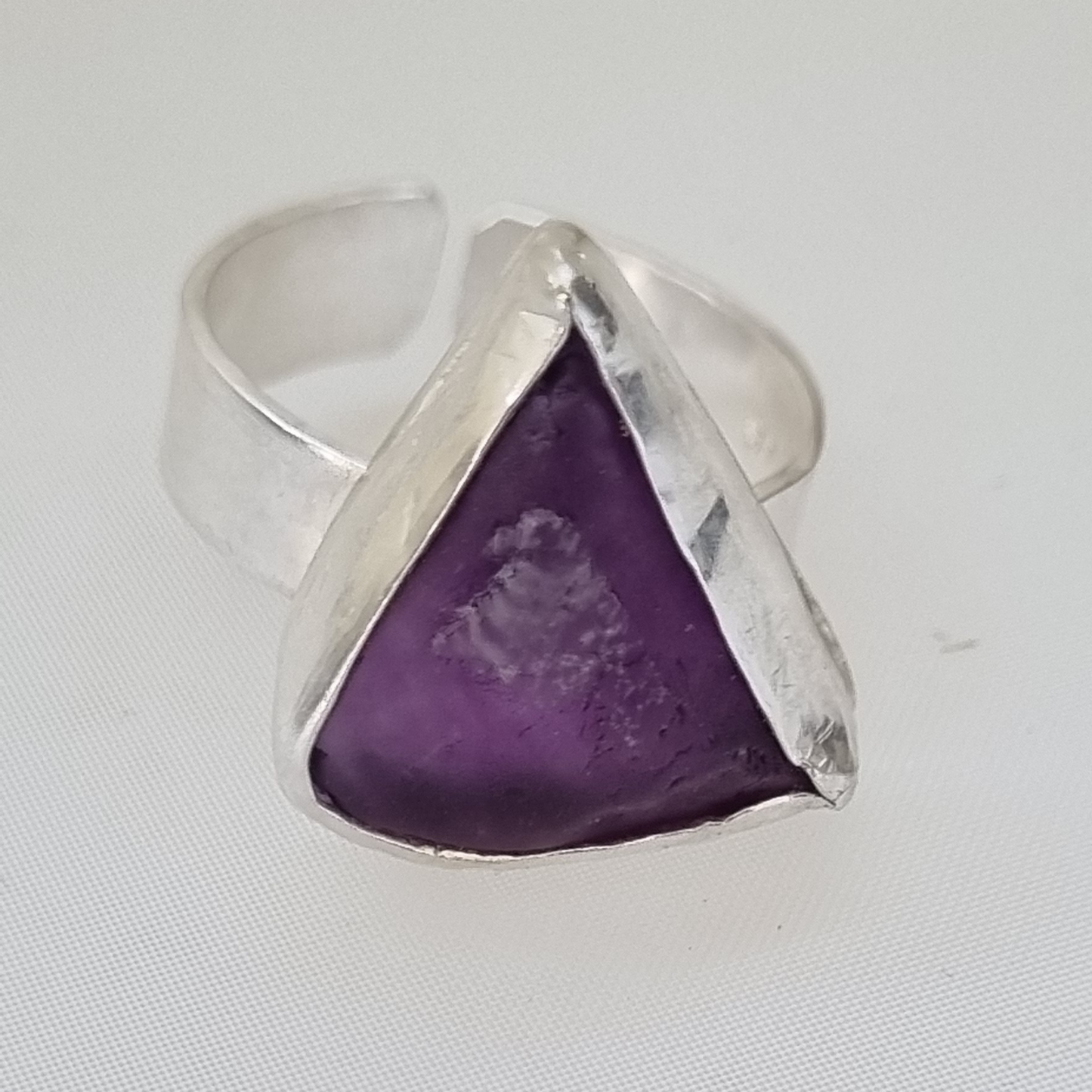 Amethyst silver ring